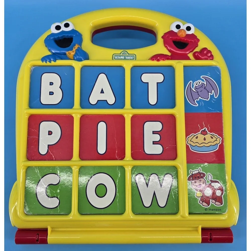 Vtg Sesame Street‎ ABC Desk Learning Toy Spelling Educational Alphabet Complete